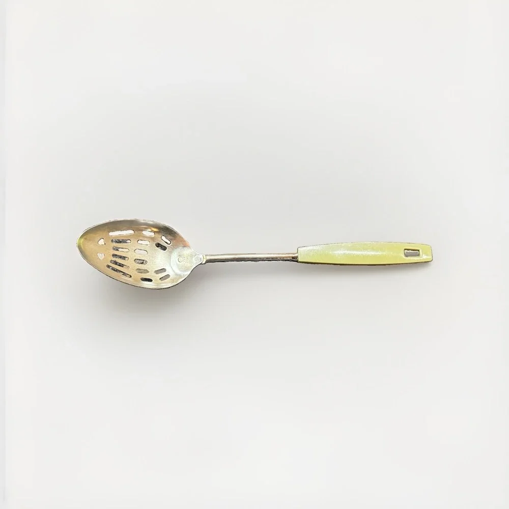 Vintage EKCO Slotted Serving Spoon